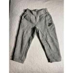 Nike Toddler Boys Jogger Pants 3T Gray Fleece Sweatpants Logo Athletic Casual